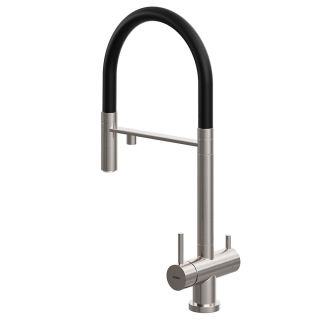 Смеситель для кухни Kohr Berga Series 1LQ180251SB-0000A никель/чёрный